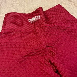 Croco skin seamless leggings (crimson red) booty by Brabants